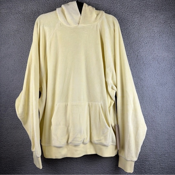 Fear of God Essentials Hoodie Womens XL Off White Relaxed Fleece Core Collection - Picture 11 of 16
